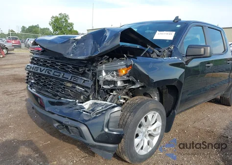 2019 Chevrolet Silverado 1500 Custom из США, поврежденный, VIN 3GCUYBEFXKG114881